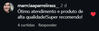 Comentário Instagram