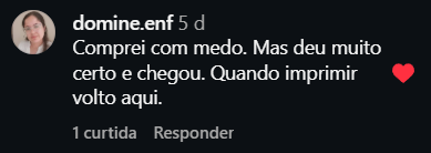 Comentário Instagram